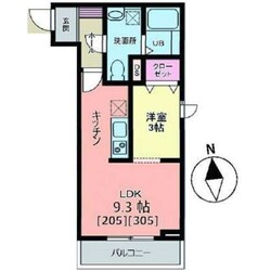 メリディアン白鳥の物件間取画像